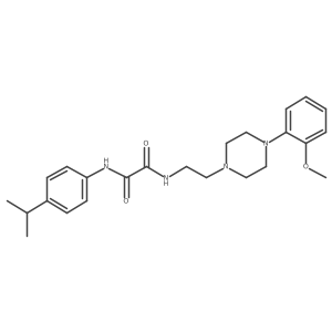 N1-(4-isopropylphenyl)-N2-(2-(4-(2-methoxyphenyl)piperazin-1-yl)ethyl)oxalamide结构式