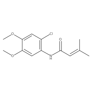 N-(2-chloro-4,5-dimethoxyphenyl)-3-methylbut-2-enamide Structure