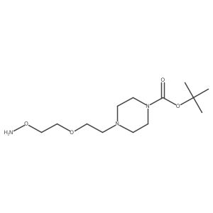 4-[2-(2-Aminooxy-ethoxy)-ethyl]-piperazine-1-carboxylic acid tert-butyl ester Structure