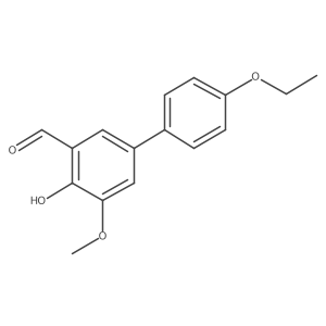 4'-Ethoxy-4-hydroxy-5-methoxy[1,1'-biphenyl]-3-carboxaldehyde Structure