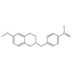 Methyl 2-(4-nitrobenzyl)-1,2,3,4-tetrahydro-6-isoquinolinyl ether Structure