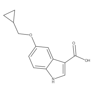 5-(cyclopropylmethoxy)-1H-indole-3-carboxylic acid Structure