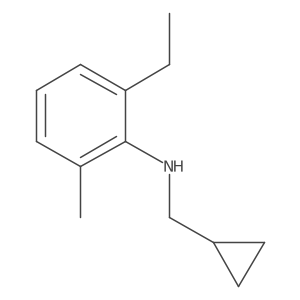 N-(cyclopropylmethyl)-2-ethyl-6-methylaniline Structure