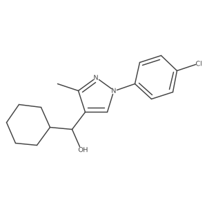 [1-(4-chlorophenyl)-3-methyl-1H-pyrazol-4-yl](cyclohexyl)methanol Structure