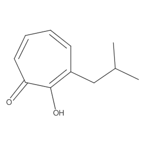 2,4,6-Cycloheptatrien-1-one, 2-hydroxy-3-(2-methylpropyl)- Structure