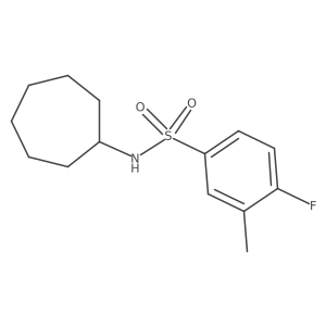 Cycloheptyl[(4-fluoro-3-methylphenyl)sulfonyl]amine Structure