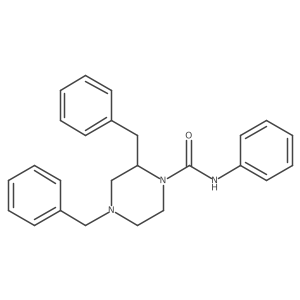2,4-dibenzyl-N-phenylpiperazine-1-carboxamide结构式