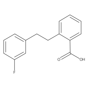 2-[2-(3-Fluorophenyl)ethyl]benzoic acid Structure