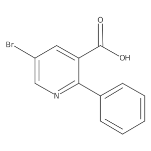 5-Bromo-2-phenyl-3-pyridinecarboxylic acid结构式