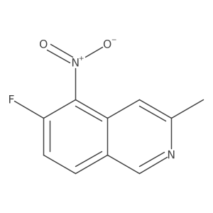 6-Fluoro-3-methyl-5-nitroisoquinoline Structure