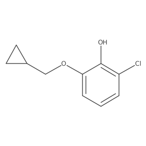 2-Chloro-6-(cyclopropylmethoxy)phenol结构式