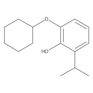 2-(Cyclohexyloxy)-6-isopropylphenol结构式