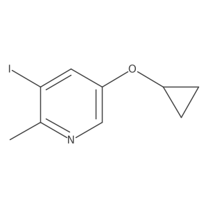 5-Cyclopropoxy-3-iodo-2-methylpyridine Structure