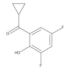 2-Cyclopropanecarbonyl-4,6-difluorophenol Structure