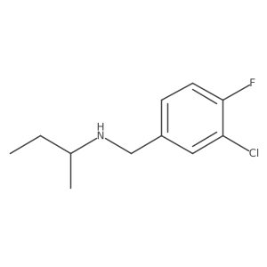 (Butan-2-yl)[(3-chloro-4-fluorophenyl)methyl]amine结构式
