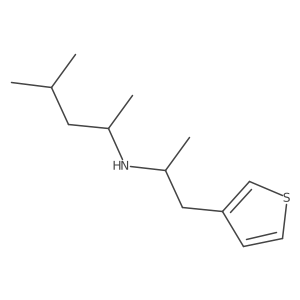 N-(1,3-Dimethylbutyl)-I+/--methyl-3-thiopheneethanamine Structure