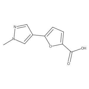 5-(1-Methyl-1H-pyrazol-4-yl)furan-2-carboxylic acid Structure