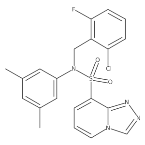 N-[(2-chloro-6-fluorophenyl)methyl]-N-(3,5-dimethylphenyl)-[1,2,4]triazolo[4,3-a]pyridine-8-sulfonamide Structure