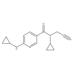 N-(cyanomethyl)-N-cyclopropyl-6-(cyclopropylamino)pyridine-3-carboxamide Structure