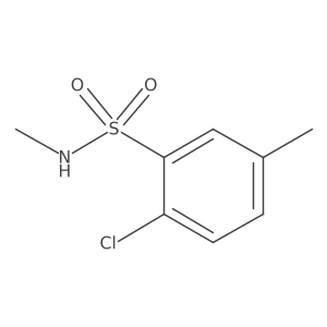 2-Chloro-N,5-dimethylbenzene-1-sulfonamide结构式