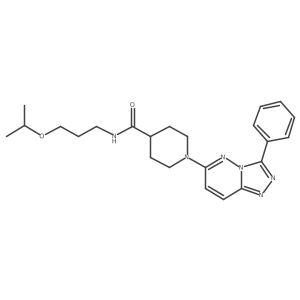 1-(3-phenyl[1,2,4]triazolo[4,3-b]pyridazin-6-yl)-N-[3-(propan-2-yloxy)propyl]piperidine-4-carboxamide Structure