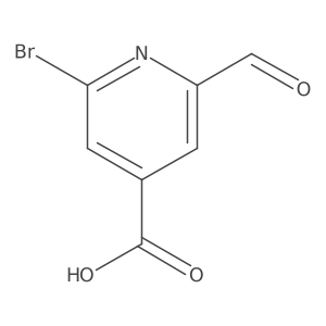 2-Bromo-6-formylisonicotinic acid Structure