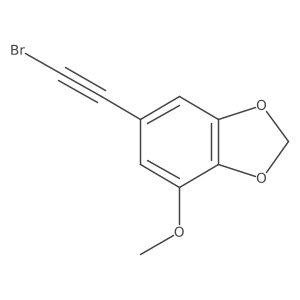 6-(2-Bromoethynyl)-4-methoxy-2H-1,3-benzodioxole结构式