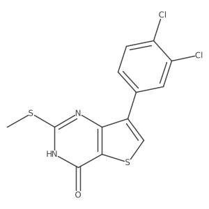 7-(3,4-dichlorophenyl)-2-(methylsulfanyl)thieno[3,2-d]pyrimidin-4(3H)-one Structure