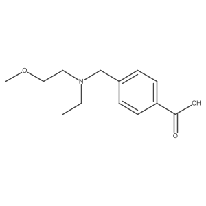 4-((Ethyl(2-methoxyethyl)amino)methyl)benzoic acid Structure