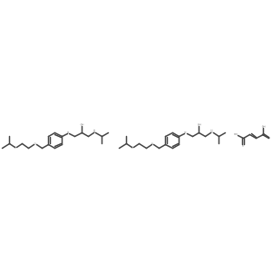 (+/-)-Bisoprolol-D7 hemifumarate结构式