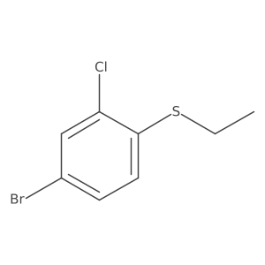 4-Bromo-2-chloro-1-(ethylsulfanyl)benzene Structure