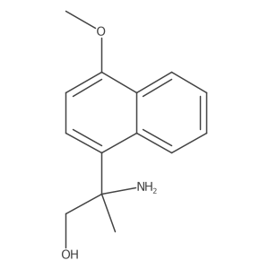 2-Amino-2-(4-methoxynaphthalen-1-yl)propan-1-ol Structure