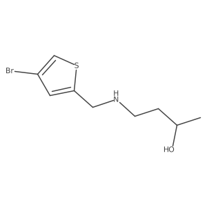 4-{[(4-Bromothiophen-2-yl)methyl]amino}butan-2-ol结构式