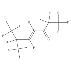 (4Z)-1,1,1,2,2,4,5,6,7,7,7-Undecafluoro-6-(trifluoromethyl)hept-4-en-3-one结构式