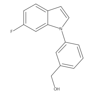 (3-(6-Fluoro-1H-indol-1-yl)phenyl)methanol结构式