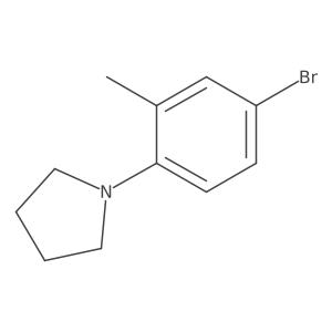 1-(4-Bromo-2-methylphenyl)pyrrolidine Structure