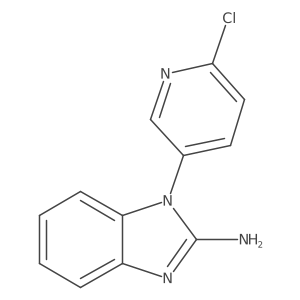 1-(6-Chloropyridin-3-yl)benzimidazol-2-amine Structure