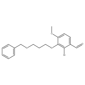 3-(3-Benzyloxy-propoxy)-2-bromo-4-methoxy-benzaldehyde Structure