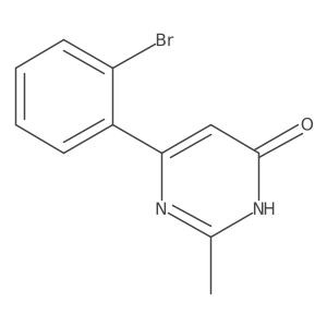 6-(2-Bromophenyl)-2-methylpyrimidin-4-ol结构式