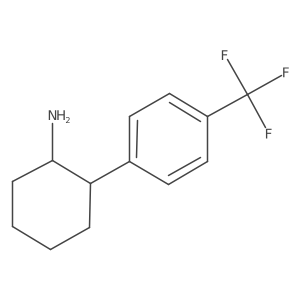 2-[4-(Trifluoromethyl)phenyl]cyclohexan-1-amine结构式