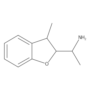 1-(3-Methyl-2,3-dihydro-1-benzofuran-2-yl)ethan-1-amine结构式