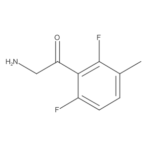 2-Amino-1-(2,6-difluoro-3-methylphenyl)ethan-1-one Structure