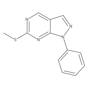 6-(Methylthio)-1-phenyl-1H-pyrazolo[3,4-d]pyrimidine结构式