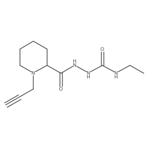 N-[(ethylcarbamoyl)amino]-1-(prop-2-yn-1-yl)piperidine-2-carboxamide Structure