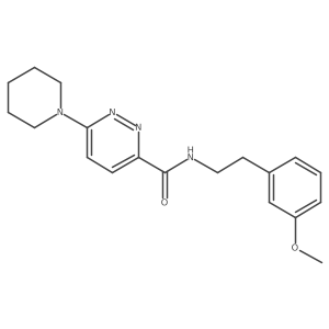N-(3-methoxyphenethyl)-6-(piperidin-1-yl)pyridazine-3-carboxamide Structure