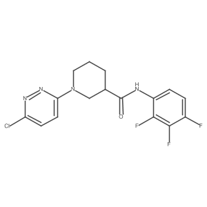1-(6-chloropyridazin-3-yl)-N-(2,3,4-trifluorophenyl)piperidine-3-carboxamide Structure