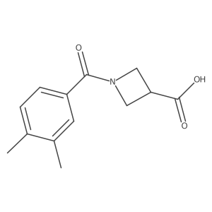 1-(3,4-Dimethylbenzoyl)azetidine-3-carboxylic acid结构式