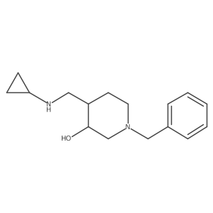 1-Benzyl-4-((cyclopropylamino)methyl)piperidin-3-ol Structure