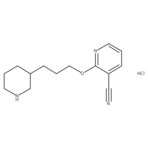 2-(3-(Piperidin-3-yl)propoxy)nicotinonitrile hydrochloride结构式