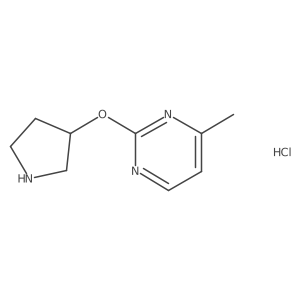 (S)-4-methyl-2-(pyrrolidin-3-yloxy)pyrimidine hydrochloride结构式